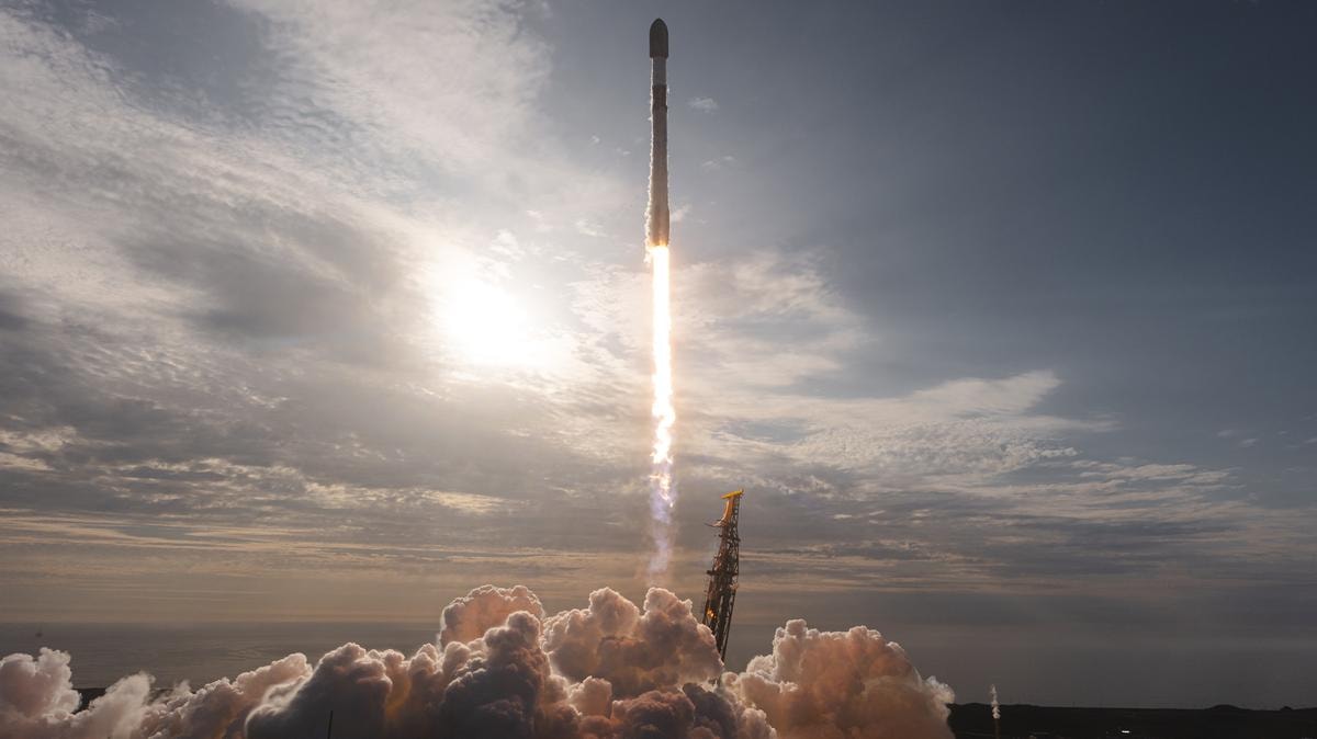 Il lancio di un razzo di SpaceX