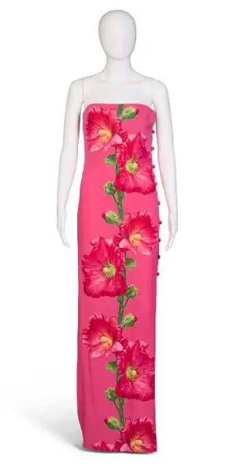 Un abito di Bill Blass della primavera-estate 2000 (ph Christie’s official website)
