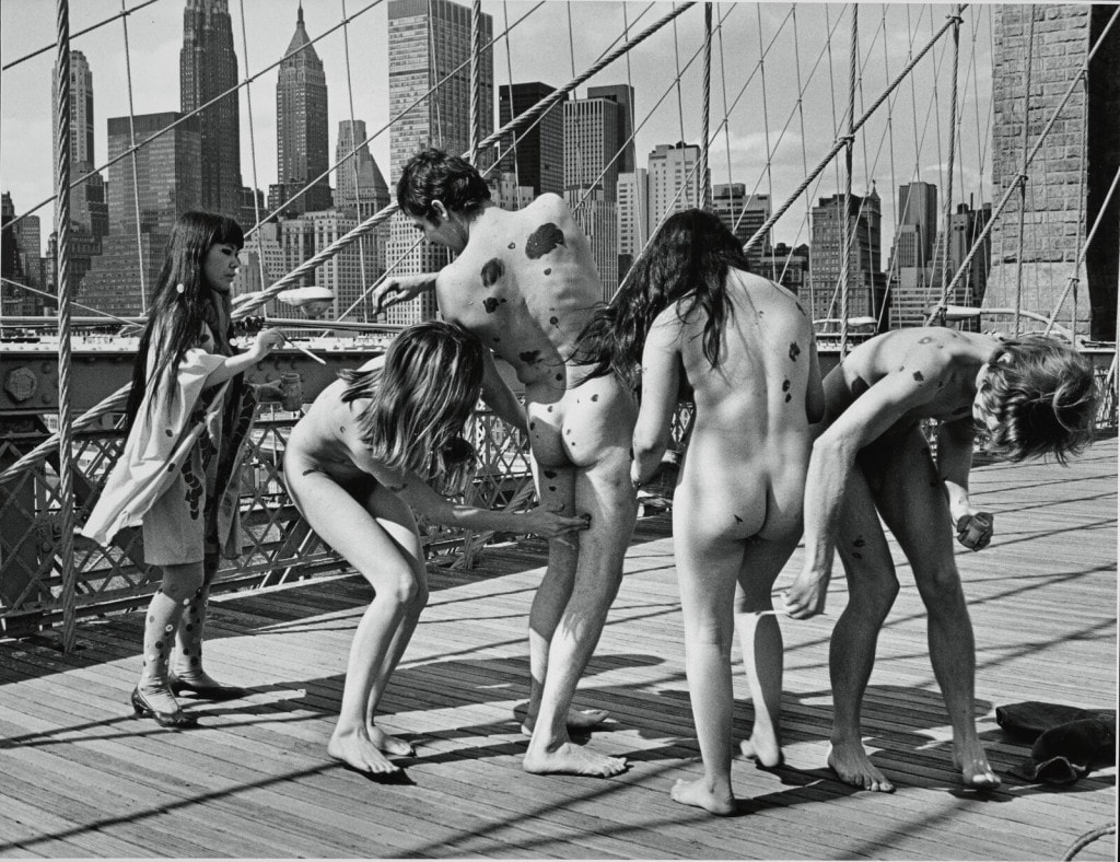 Anatomic Explosion, happening sul Ponte di Brooklyn a New York il 14 agosto 1968.