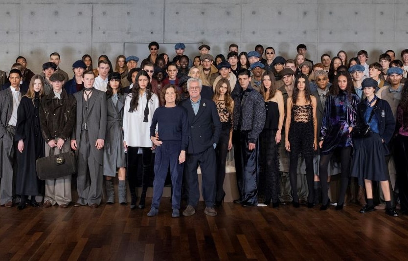 Da sinistra Silvana Armani con Leo Dell’Orco (courtesy Giorgio Armani)