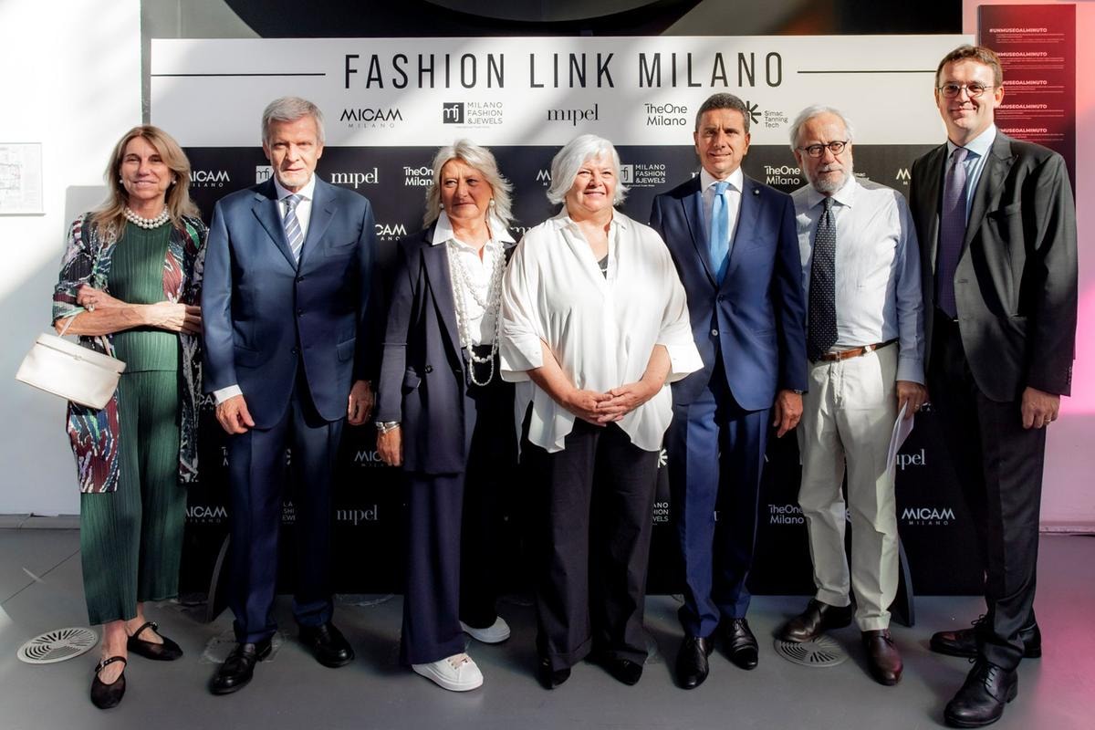 I presidenti delle associazioni coinvolte nel progetto Fashion link Milano (courtesy Fashion link Milano)