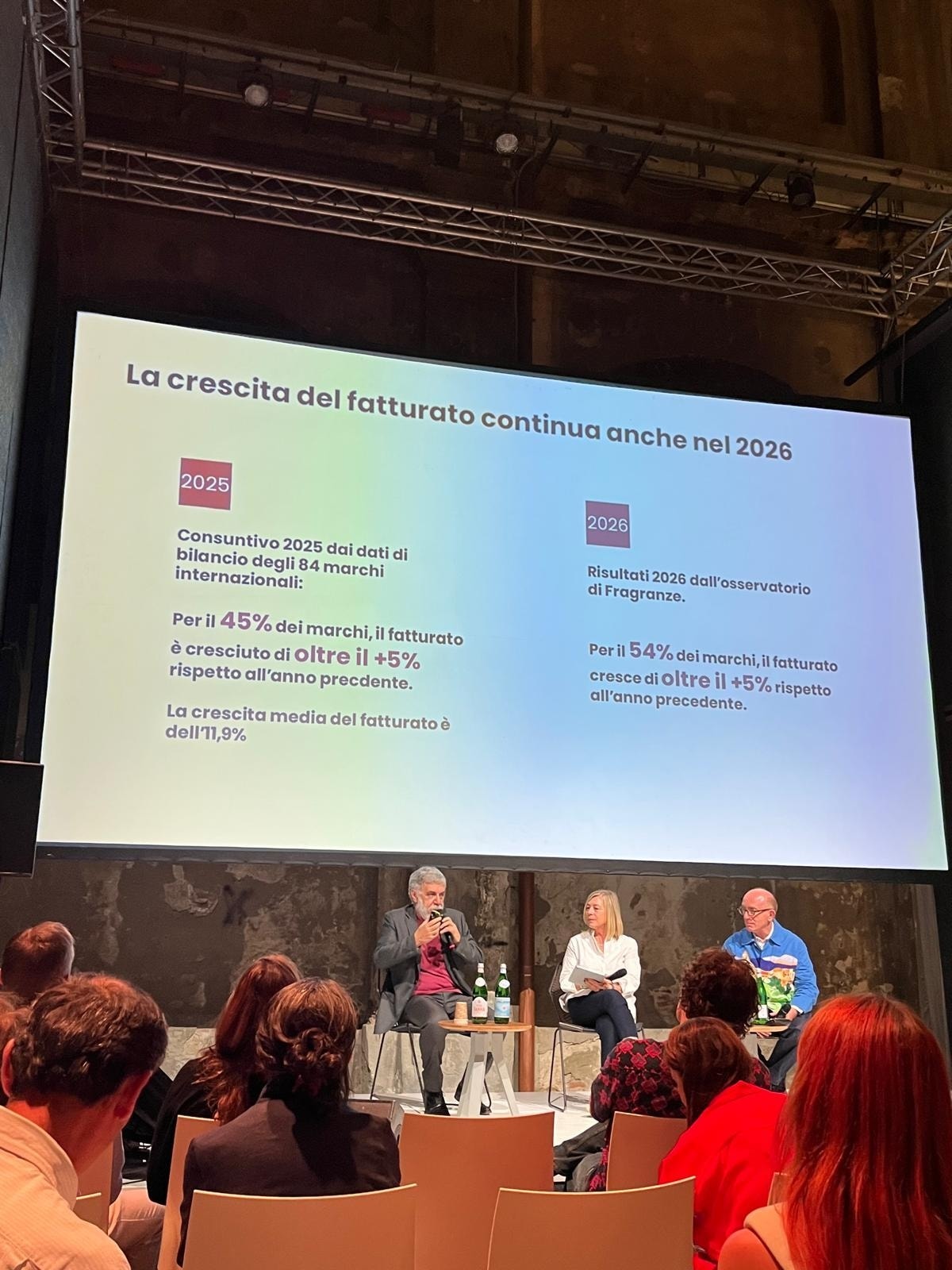 La presentazione dell'Osservatorio economico 2026 a Pitti fragranze (foto Giada Cardo)