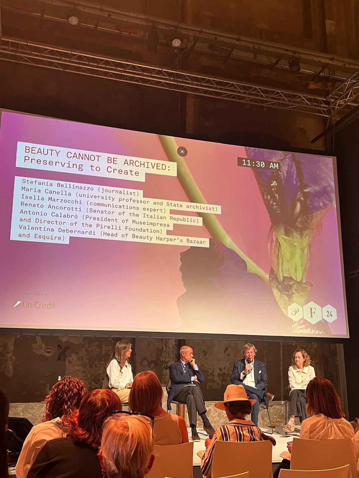 Il panel "La bellezza non si archivia" a Pitti fragranze (foto Giada Cardo)