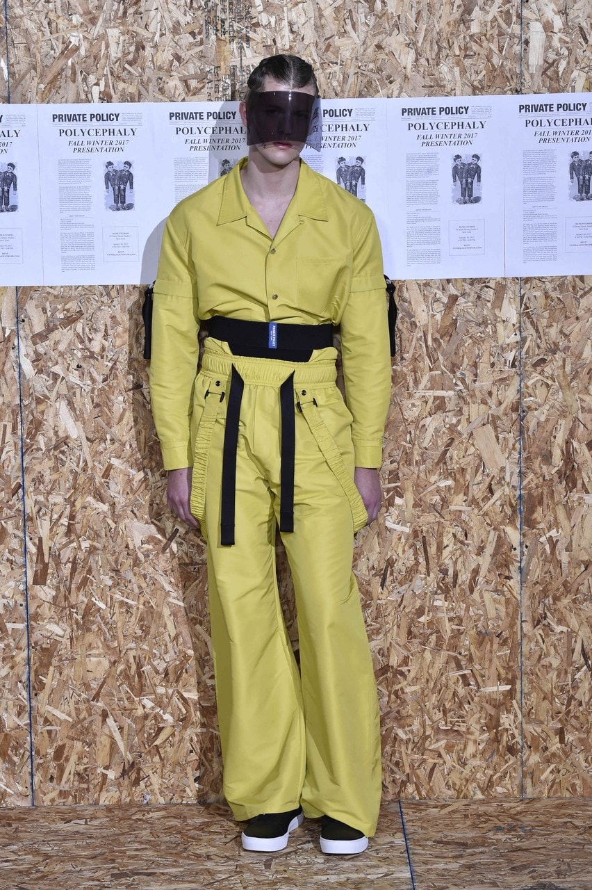 New York Fashion Week Men's Autunno/Inverno 2017/18 Private Policy